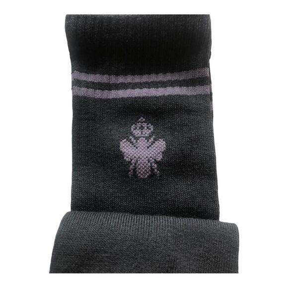 2 Pair Bombas NIP Men's Women's Calf Socks Black Gray Extra Large - Picture 11 of 11